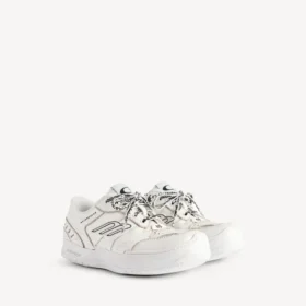 Hamptons-platformsneaker til kvinder i hvid