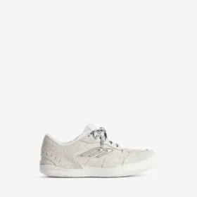 Hamptons-sneaker i ruskind til mænd i offwhite/sort Hamptons-sneaker i ruskind til mænd i offwhite/sort
