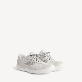 Hamptons-sneaker i ruskind til mænd i offwhite/sort Hamptons-sneaker i ruskind til mænd i offwhite/sort