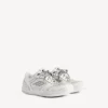 Hamptons-sneaker til kvinder i hvid med medium slidt look Hamptons-sneaker til kvinder i hvid med medium slidt look