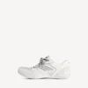 Hamptons-sneaker til kvinder i hvid med medium slidt look Hamptons-sneaker til kvinder i hvid med medium slidt look