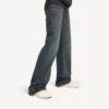 Hamptons-sneaker til kvinder i medium slidt look i offwhite/rød Hamptons-sneaker til kvinder i medium slidt look i offwhite/rød