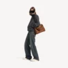 Hamptons-sneaker til kvinder i medium slidt look i offwhite/rød Hamptons-sneaker til kvinder i medium slidt look i offwhite/rød