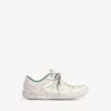 Hamptons-sneaker til mænd i medium slidt look i beige/grøn