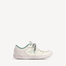 Hamptons-sneaker til mænd i medium slidt look i beige/grøn Hamptons-sneaker til mænd i medium slidt look i beige/grøn