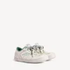 Hamptons-sneaker til mænd i medium slidt look i beige/grøn
