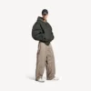 Hamptons-sneaker til mænd i medium slidt look i beige/grøn