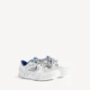 Hamptons-sneaker til mænd i slidt look i hvid/mørkeblå/grå Hamptons-sneaker til mænd i slidt look i hvid/mørkeblå/grå