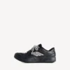 Hamptons-sneaker til kvinder i sort med slidt look Hamptons-sneaker til kvinder i sort med slidt look