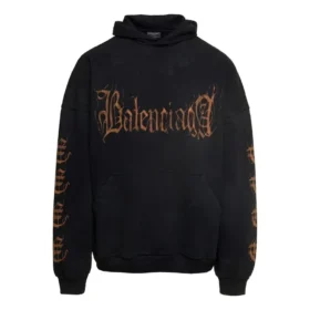 Heavy Metal-hettetrøje i bomuld “Washed Black” 739024-TOVD8-1055