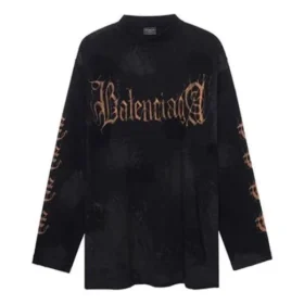 Heavy Metal langærmet T-shirt i oversized pasform “Black Faded” 739783TOVE11055