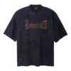 Heavy Metal T-shirt i Large-pasform “Black Faded” 744439TOVE11055