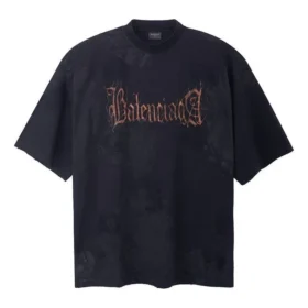 Heavy Metal T-shirt i Large-pasform “Black Faded” 744439TOVE11055