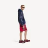 Herre 3b fodbold-Poloshirt i mørk marineblå