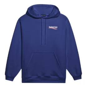 Herre Balenciaga med logo-print, klassisk marineblå 600583TIV531195