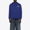 Herre Balenciaga med logo-print, klassisk marineblå 600583TIV531195