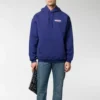 Herre Balenciaga med logo-print, klassisk marineblå 600583TIV531195