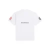 Herre-Balenciaga x NASA Crossover FW21 løs rundhalset kortærmet hvid 651795TKVD79040