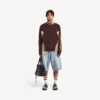 Herre-denimshorts i bleget lysblå