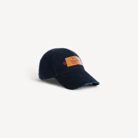 Herre-kasket med logo i marineblå