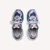 Herre-Sneakers med farveovergang i marineblå/rød/grå
