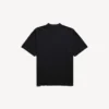 Herre-T-shirt i sort med “Messy Spray”-motiv og medium pasform