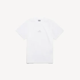 Herre-T-shirt med “Bodies”-motiv i hvid, medium pasform