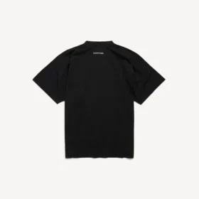 Herre-T-shirt med medium pasform i sort