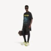 Herre-T-shirt “The Address” i medium pasform i vasket sort