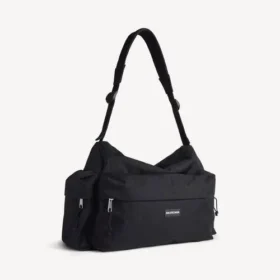 Herre-weekendtaske i sort med flere lommer