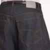 Herrejeans med buede ben i rå indigo