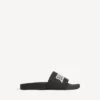 Herresandaler til poolen i sort/hvid Herresandaler til poolen i sort/hvid