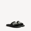 Herresandaler til poolen i sort/hvid Herresandaler til poolen i sort/hvid
