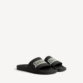 Herresandaler til poolen i sort/hvid