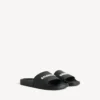 Herresandaler til poolen i sort/hvid