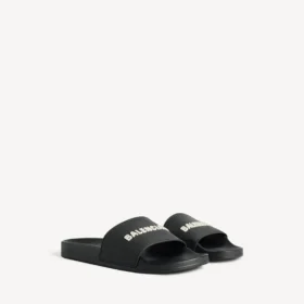 Herresandaler til poolen i sort/hvid