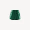 Herreshorts i afslappet pasform med ekstrem tie-dye-mønster i grøn/hvid