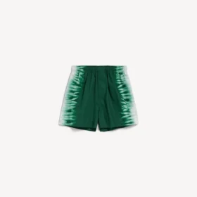 Herreshorts i afslappet pasform med ekstrem tie-dye-mønster i grøn/hvid