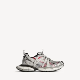 Herresneaker 3XL Extreme Laces B i grå/sølv/rød/sort