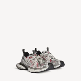 Herresneaker 3XL Extreme Laces B i grå/sølv/rød/sort