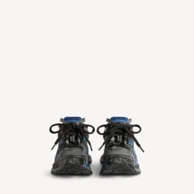 Herresneaker i gradient-mesh i sort/blå/grå