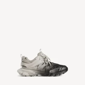 Herresneaker i sort/beige med farveovergang