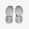Herresneaker i størrelse 3XL med ekstrem snøring i farven æggeskal/flerfarvet