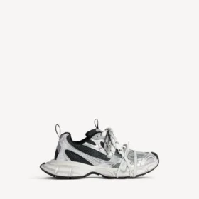 Herresneakers i størrelse 3XL med farveovergang i sort/grå/hvid