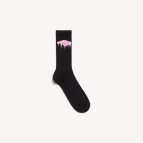 Herrestrømper i Wet Brush-stil i pink/sort