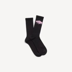 Herrestrømper i Wet Brush-stil i pink/sort