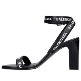 Højhælede sandaler med logo overalt “Black” 630041WBAE11090