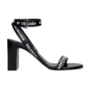 Højhælede sandaler med logo overalt “Black” 630041WBAE11090