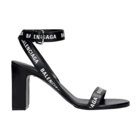 Højhælede sandaler med logo overalt “Black” 630041WBAE11090