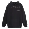 Håndtegnet Balenciaga-hettetrøje i medium pasform “Black” 600583TOVO61070